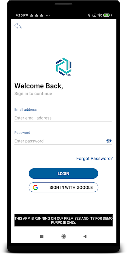 Android application Kanhasoft CRM screenshort