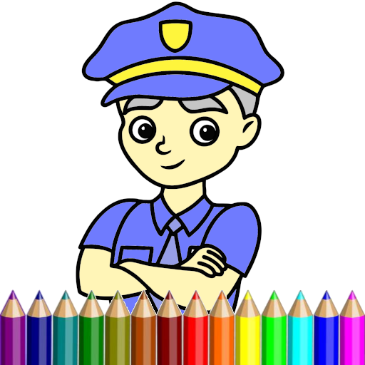 Police Coloring logo