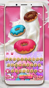 Colorful Donuts Keyboard Theme