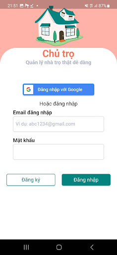 Android application Chủ Trọ - Quản lý nhà trọ screenshort
