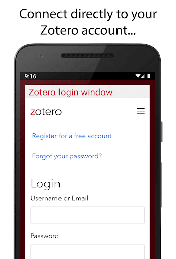Android application ZotEZ². Your Zotero reader. screenshort