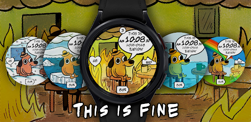 This Is Fine Meme Watch Face