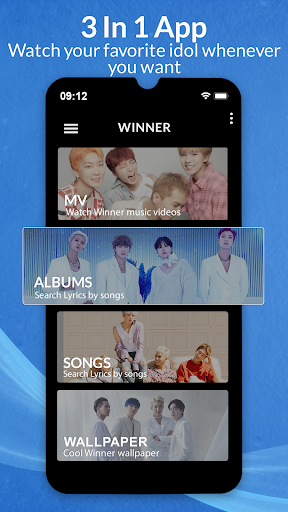 Android application Winner All Lyrics & Wallpaper screenshort