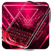 Neon Pink Keyboard  Icon