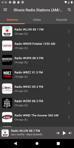 Android application Illinois Radio Stations screenshort