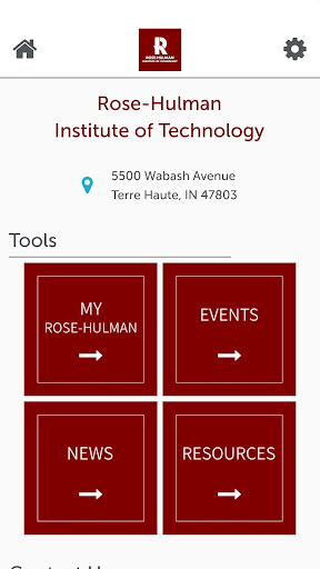 Android application Rose-Hulman screenshort