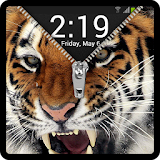 Zipper Lock Screen Tiger icon