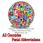 All Countries Postal Abbreviations Apk