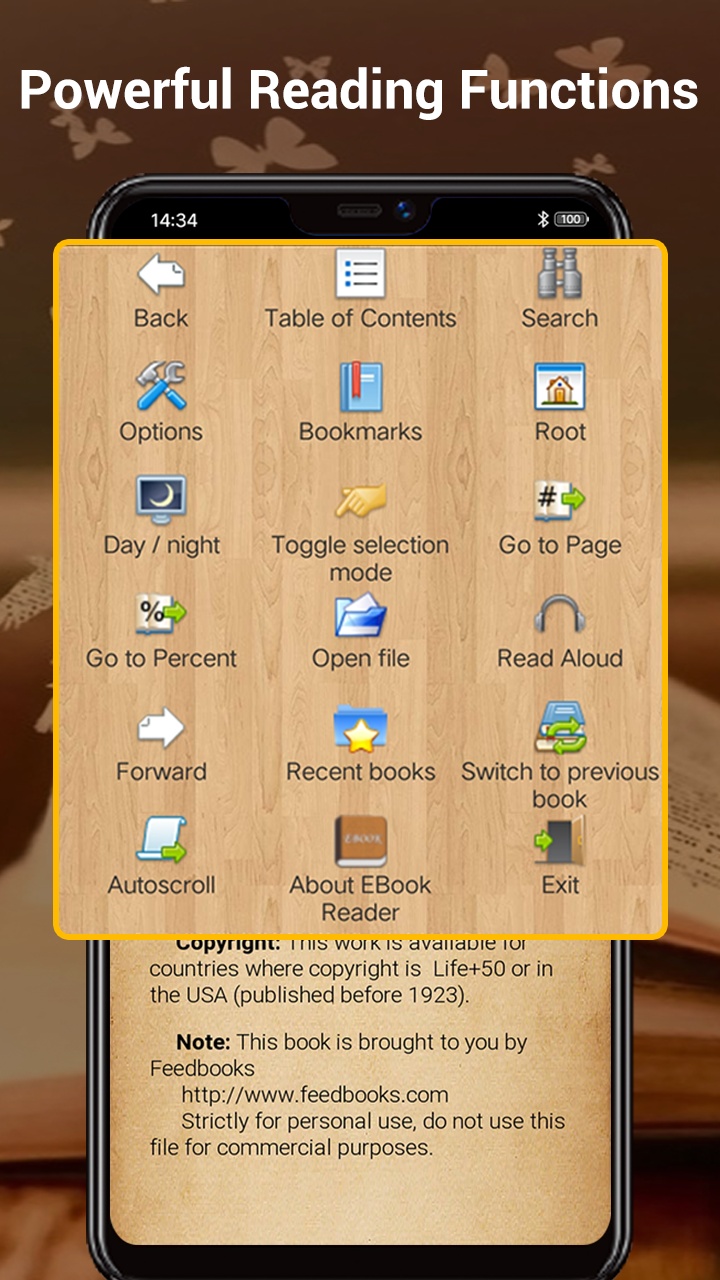 Android application EBook Reader & Free ePub Books screenshort