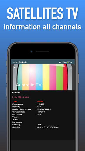 Australia TV Channels Sat Screen 3