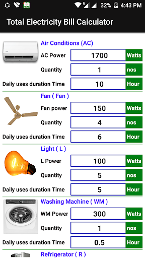 Electricity Cost, Units and Bi Screen 2