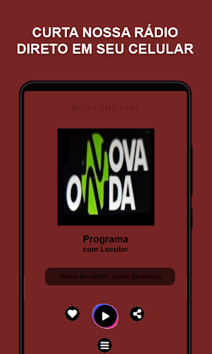 Android application novaondafm screenshort