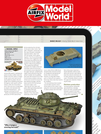 Screenshot of Airfix Model World Magazine