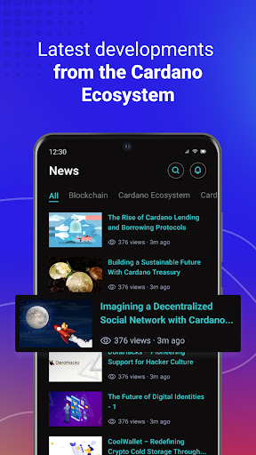 Cardano Spot: ADA Crypto News Screen 3