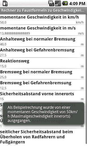 Faustformeln (Fahrschule) Screen 3