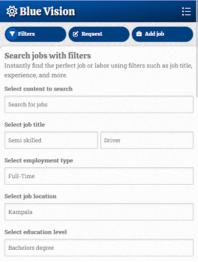 Blue Vision - Jobs in Uganda Screen 2