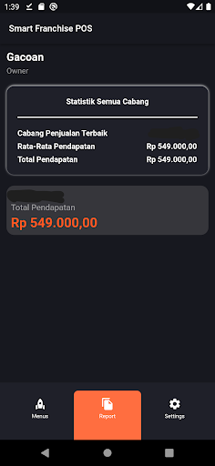 Smart Franchise POS Screen 2