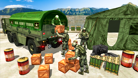US Army Truck Transport - Army Games android2mod screenshots 2