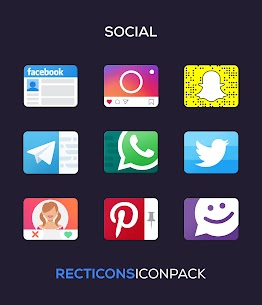 Recticons Icon Pack APK (исправленный/полный) 2