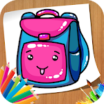 Cover Image of Download How to Draw School supplies -  APK