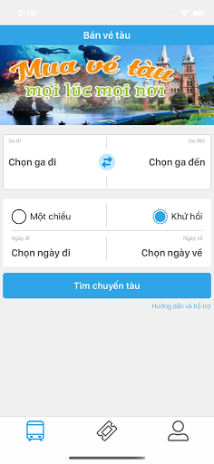 Android application Bán vé screenshort