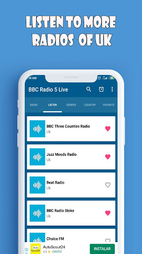 Uk BBC Radio 5 Live App Screen 3