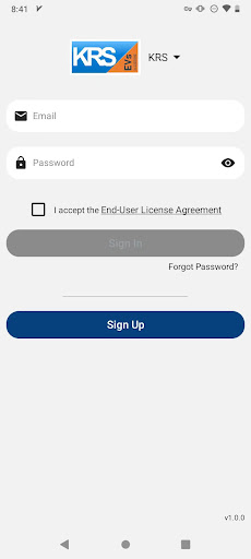 Android application KRS-EVs screenshort