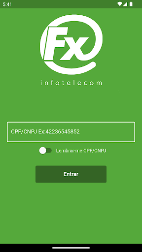 Android application FXINFOTELECOM screenshort
