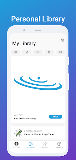 Android application Amplified Learning screenshort