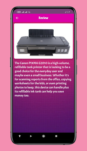 Android application Canon G2010 Guide screenshort
