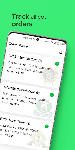 BuyCard: WAEC NECO NABTEB ePIN Screen 3