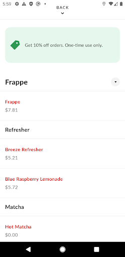 App screenshot