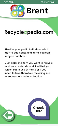 Brent Recycleopedia Screen 3