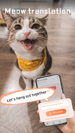 Android application Cat Translator Meow and Talk screenshort
