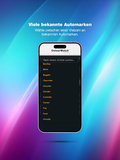 COLOURLOCK® ColourWatch Screenshot
