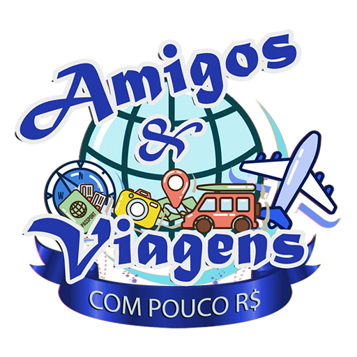 Amigos e Viagens com Pouco logo