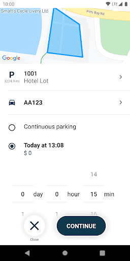 Android application Hamilton Princess Car Park screenshort