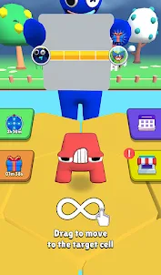 Alphabet Fall .io: Match Race