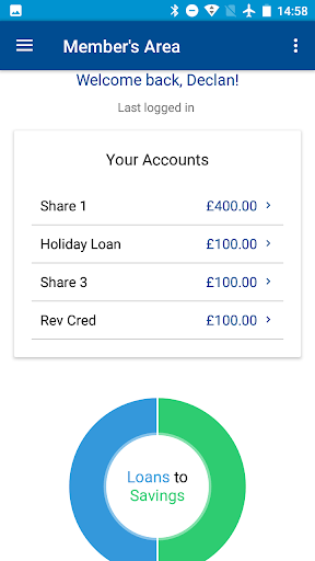 Android application NHS Credit Union Mobile screenshort