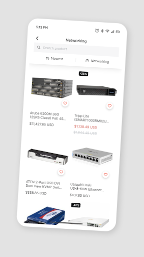Network Hardwares Screen 3