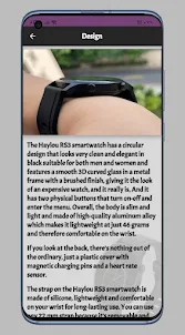 haylou RS3 smart watch Guide