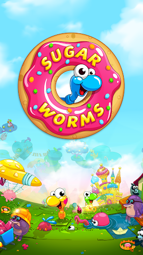 Android application Sugar Worms: Match & Blast! screenshort