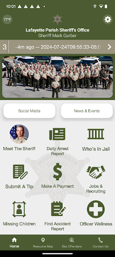 Android application Lafayette Sheriff screenshort