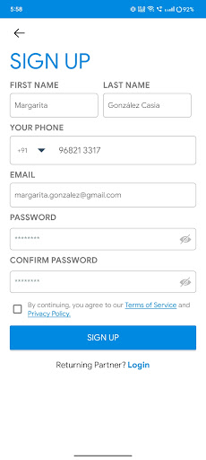 Fixcon Service Provider App Screen 3