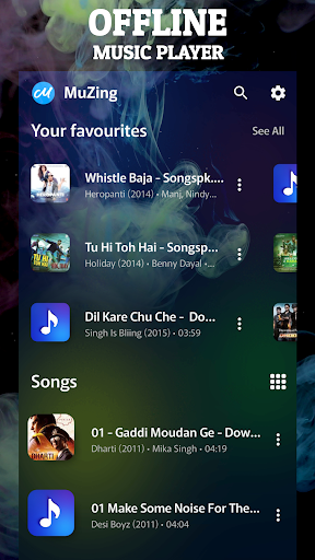 Android application MuZing - Offline Music Player screenshort