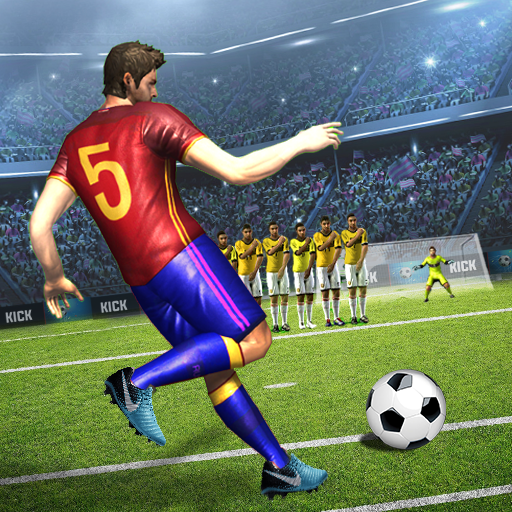 Football kick champion league logo
