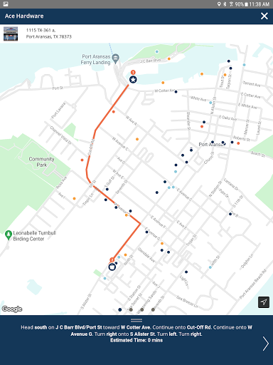 Screenshot of Visit Port Aransas