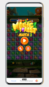 Match 3 Magic Forest Crystals