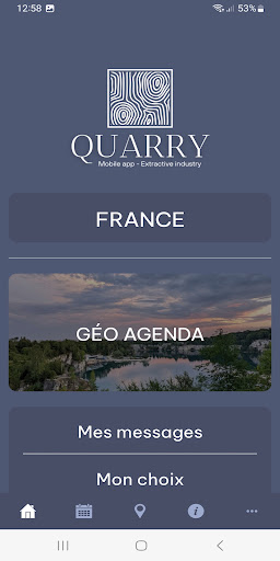 Android application QUARRY France screenshort