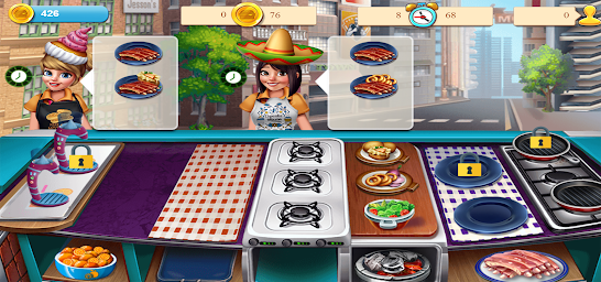 Cheerful Girls Cooking Games